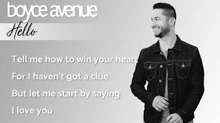 Hello - Lionel Richie (Lyrics)(Boyce Avenue piano acoustic cover) on Spotify & Apple