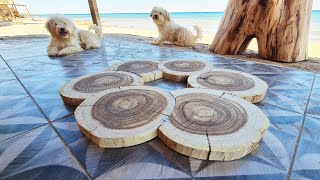 Amazing Woodworking Skills DIY Woodturning Round Table By Wood Talent