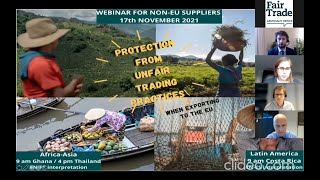 Webinar – How to be protected against Unfair Trading Practices when you export to the EU?