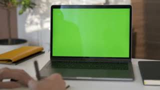 Green Screen On Laptop  -  Green Screen FX Video