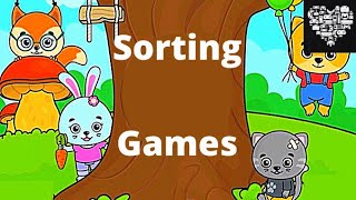 Learning shapes and colours SORTING OBJECTS /COUNTING FOR KIDS videos for kids Kindergarten app