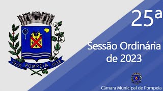 25ª Sessão Ordinária de 2023