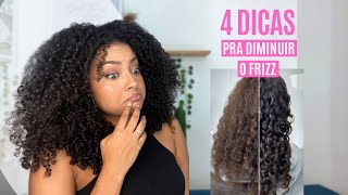 4 DICAS PARA DIMINUIR O FRIZZ EM CABELOS CACHEADOS✨