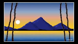 How to draw on Ms paint| Ms paint drawing scenery tutorial| Ms paint painting