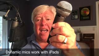 Dynamic Microphones For Clean Audio Recording with iPad and iMovie App