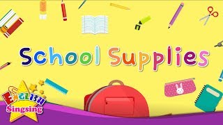 Kids vocabulary - School Supplies - Learn English for kids - English educational video