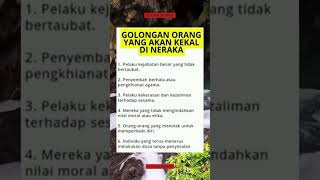 Golongan Orang Yang Akan Kekal Di Neraka #videoshort #motivasi #video