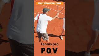 Tennis fan vs Tennis pro watching a tennis match #tennis