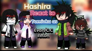 ★Hashira react to Tomioka as Evan/C.C Afton★||Bad english||¿Sanegiyuu?||★Fuji Tomioka★