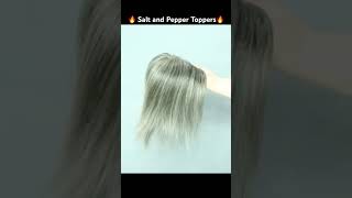 Salt and Pepper Hair Toppers #premierlacewigs