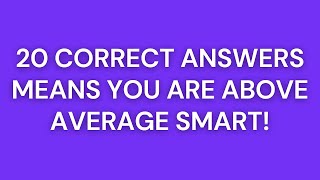 Only People Over 60 Years Old With A High IQ Can Pass This Quiz