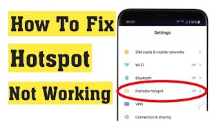 How To Fix Hotspot Not Working | #shorts #shorts #FixHotSpotNotWorking #Hotspot