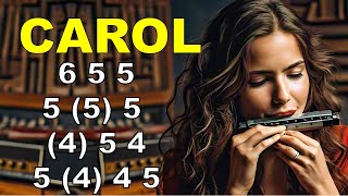 OH CAROL HARMONICA ( C DIATONIC ), ARMÓNICA C, TABS, BLUES HARP C, GAITA DE BOCA C, MUNDHARMONIKA C