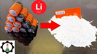 АНТИДЕПРЕССАНТ из БАТАРЕЕК.  Рециклинг лития в гараже! (Recycling of lithium batteries)