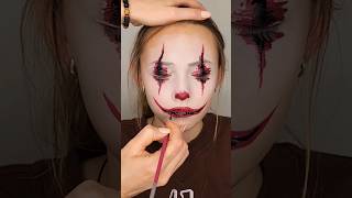 Simple,cute,scary and my FAVOURITE ❤️ #facepaint #clown #facepainting