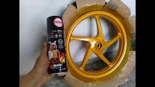 Cara mengecat velg motor dengan Pilox samurai