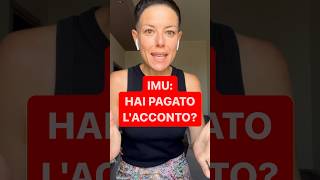 #DIRITTOINPILLOLE - IMU: HAI PAGATO L'ACCONTO?