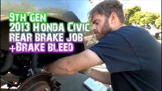 9th gen Honda Civic rear brake job