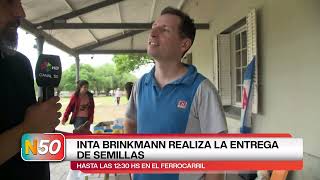 INTA BRINKMANN REALIZA LA ENTREGA DE SEMILLAS