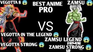 Who is strongest | Vegotta Ssj 8 vs Zamsu dragon ball super #dbs #dbz #anime #whoisstrongest #power