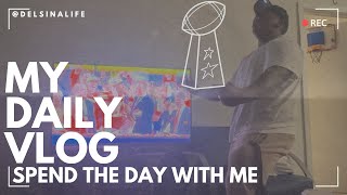 My reaction to the CHIEFS winning the SUPER BOWL VLOG |A DAY IN A LIFE| LETS TALK|