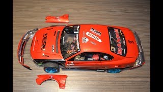 Pandora Nissan Silvia S15 drift body & Overdose GALM 1:10