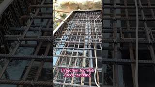 Irrigation tank top slab steel #construction #reinforcement #bahrain