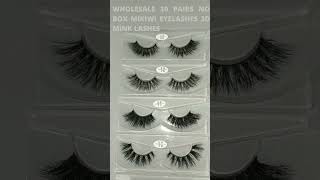 Wholesale 30 pairs no box Mikiwi Eyelashes 3D Mink Lashes. #Shorts # Ankika Paul