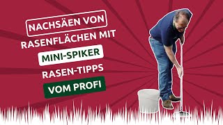 👉Nachsäen von Rasenflächen mit Mini-Spiker 🌱 Rasen-Tipps vom Profi 💚