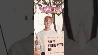 happy birthday jin oppa.. 🎂🎉#bts #jin