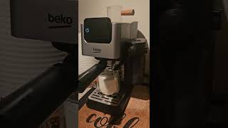 BEKO Semi-automatic Espresso Machine CEP5304X making Latte (after changing settings)