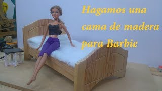 Como hacer una cama de madera para muñecas tipo Barbie