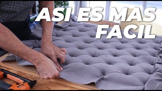 COMO HACER TU CABECERO DE CAMA CAPITONE - MUY FACIL