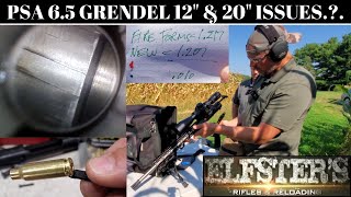 12" & 20" PSA 6.5 GRENDEL ISSUES - EXTRACTOR & HEADSPACE & LANDS? PART#1