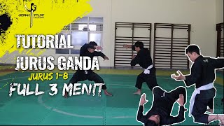 TUTORIAL JURUS 1-8 GANDA PENCAK SILAT | FULL 3 MENIT