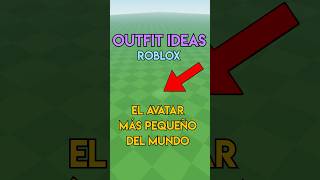 El avatar más pequeño que existe en Roblox #shorts #roblox