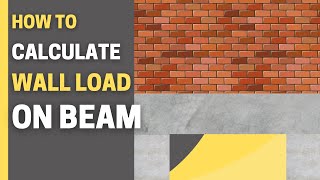 How to calculate wall load on beam in Tamil | Basic structural analysis & design for civil engineers