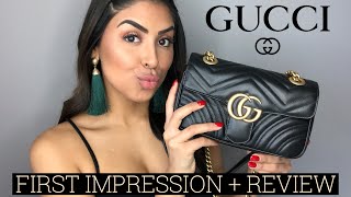 GUCCI MARMONT MINI BAG FIRST IMPRESSION & REVIEW