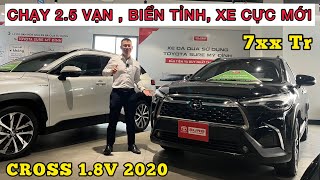 ✅ Bán Toyota Corolla Cross 1.8V 2020 màu đen cũ siêu lướt chạy 2,5 vạn| Chỉ hơn 700 tr