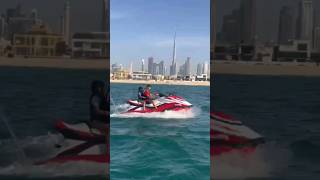 Jet Ski drifting Dubai | #jetski #ride #dubai #jumeirah #water #thriller #drifting #burjkhalifa