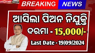 Odisha Govt Peon Requirement 2024 | Odisha Job Vacancy 2024 | Earn 20,00 Money |@odiinformer4489