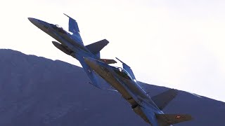 Axalp 2023 Spectacular Swiss Airforce F/A-18 Flight Maneuvers in breathtaking Mountain Scenery