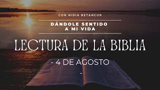 4 DE AGOSTO - LECTURA DE LA BIBLIA CATÓLICA