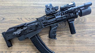 redo in 4k. bullpup ak 105. based on ghk ak, kit by TWI. full steel internal. WS full travel kit.