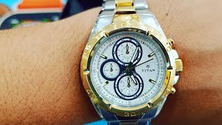 9308bm01 titan gents chronograph watch review #navyawatchgallery