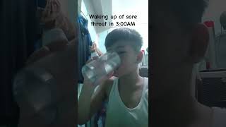 waking up of sore throat in 3:00AM #funny #memes #relatable #cod #comedy #water