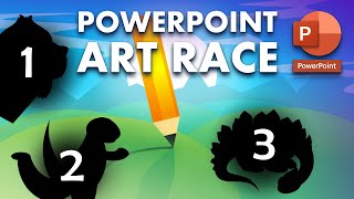 3 Artists Compete Using Only PowerPoint to make Digital Art!