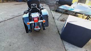 5 inch stretched bags Harley Davidson