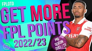 FPL 22/23 | HOW TO GET MORE FPL POINTS 😲 | 10 Fantasy Premier League TIPS 2022/2023