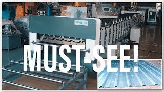 AMECO Roofing Roll Forming Machine - How it works | Cách Vận Hành Máy Cán Tôn